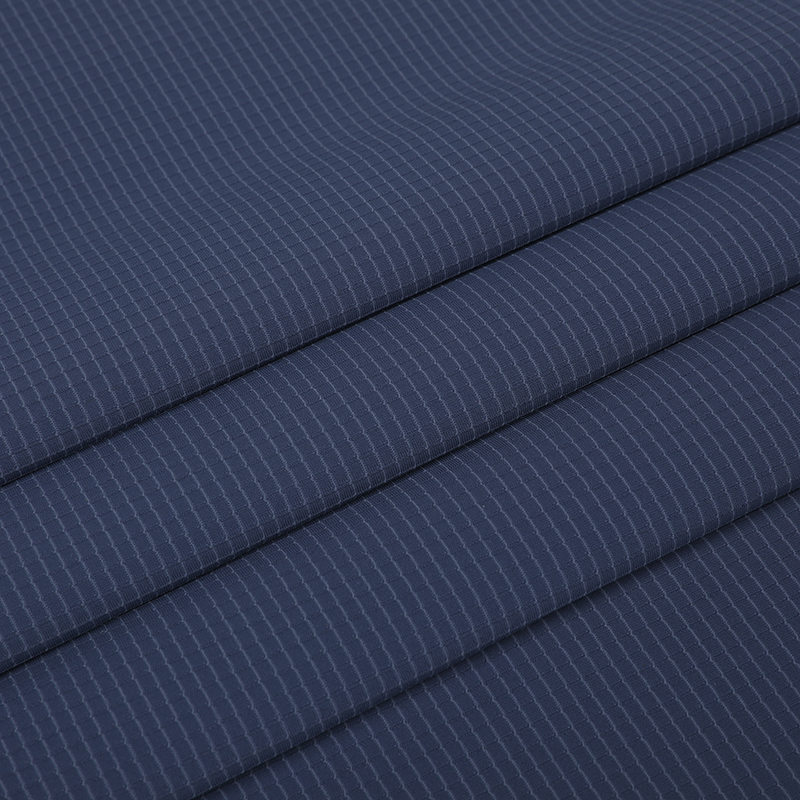 APJ1093 Warp Knitted Brocade Ammonia Small Check Jacquard T-Shirt Fabric