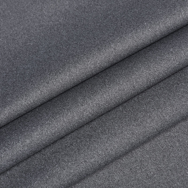 App1109 Warp Rajut Kain Datar Polyester Datar (Grey Rami) Kain Elastis Mekanik Casual