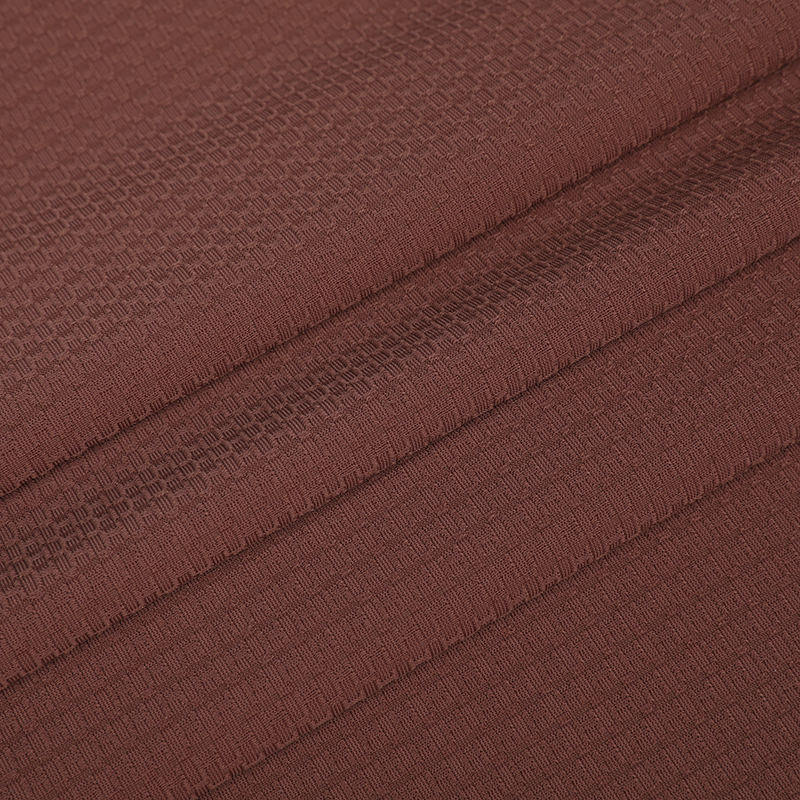 APJ1085 Warp Knitted Brocade Jacquard Kain Garmen Santai Pengerukan Cepat